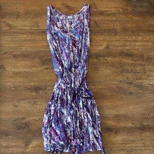 Converse Women's Midi Dress in Purple and Blue